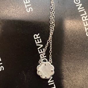 Rose petal pendant necklace